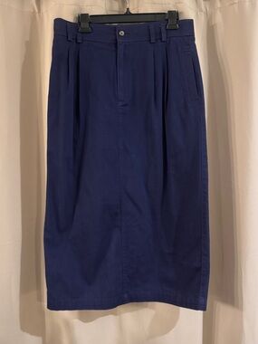 Vintage Liz Sport Classic Navy Pencil Skirt - Women's